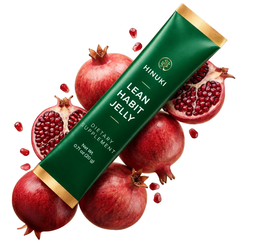 Hinuki jelly stick reviews 2026: open Hinuki Lean Habit Jelly stick with dark red pomegranate jelly